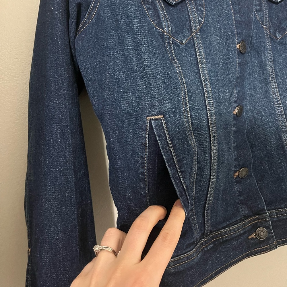 Old Navy | Dark Blue Denim Jacket - Picture 5 of 7